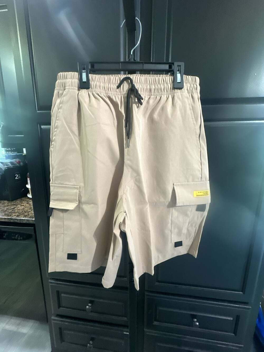 SHEIN Men's No Way Is Impossible Label Cargo Shorts#622